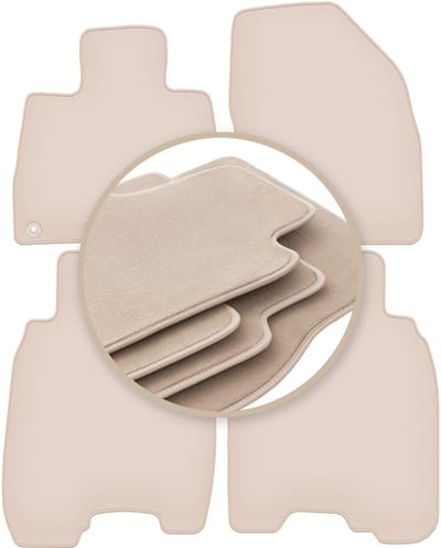 PREMIUM beige vloermatten voor: Honda Civic VIII hatchback 2006-2012