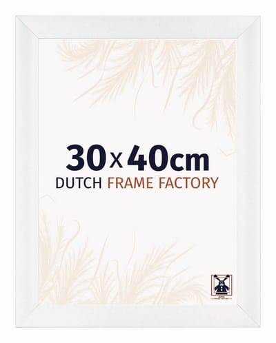 Fotolijst 30x40 cm - MDF - Wit Hoogglans - Praag