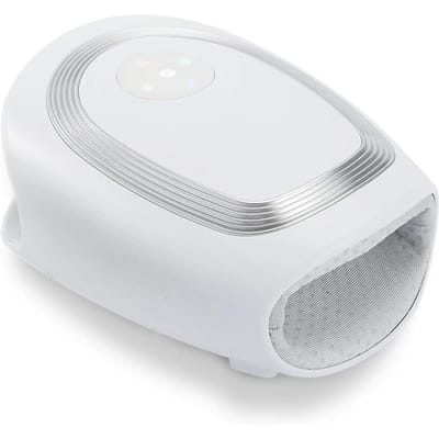 Draadloze elektrische handmassagemachine Machine Warmte Luchtcompressie Massage Palm Acupunt Massager Schoonheid Vinger Pols Spa Ontspannen CHINA white