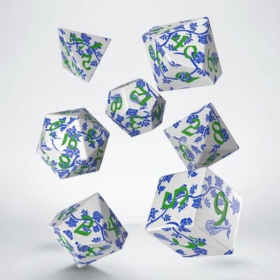 Full Art Dice Set - Porcelain