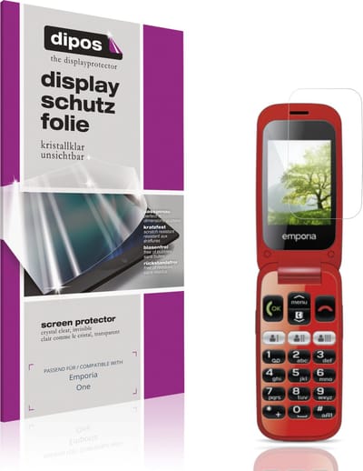 dipos – 4x Beschermfolie geschikt voor Emporia One | Krasbestendige & heldere Screenprotector Ultra-Thin