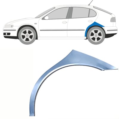 Reparatiepaneel achterspatbord voor Seat Toledo II 1999-2004 / Links