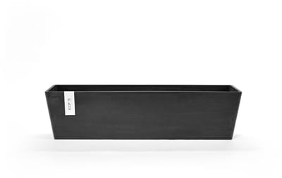 Ecopots Bruges 80 - Dark Grey - 80,8 x 20 x H20,3 cm - Rechthoekige donkergrijze bloempot / plantenbak
