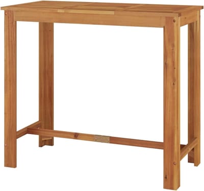 Tuin Bartafel - Bistrotafel Hout - Buiten Eten - Massief Acaciahout - 120 x 60 x 105 cm - Bruin