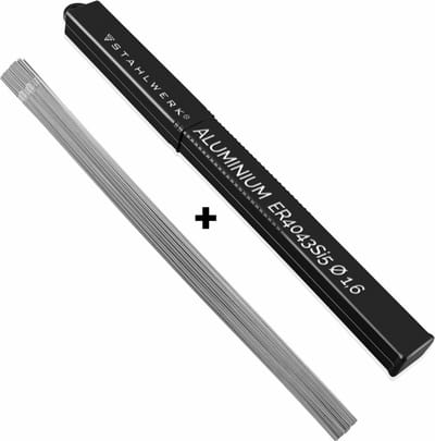 TIG-lasstaven STAHLWERK ER4043Si5 hooggelegeerd aluminium / Ø 1,6 mm x 500 mm / 1,0 kg inclusief opbergdoos