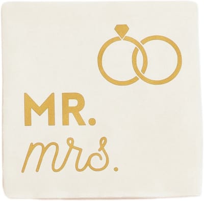 Lottea Tegeltje met tekst ´Mr. Mrs.´ - verloofd, getrouwd, trouwen, bruiloft, tegeltje, tegeltjes met tekst, tegeltjes met spreuken