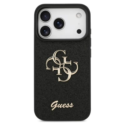 Guess Back Cover - iPhone 17 Pro Hoesje - Zwart - TPU-randen - Verhoogde bescherming