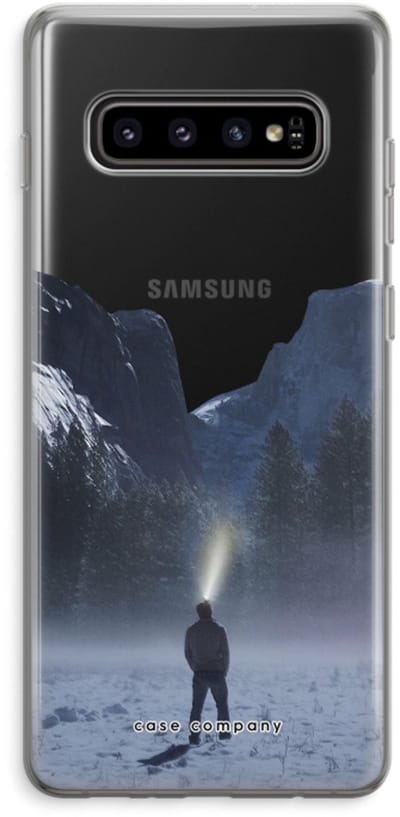 Hoesje geschikt voor Samsung Galaxy S10 Plus hoesje - Wanderlust - Soft Cover Telefoonhoesje - Bescherming aan alle Kanten en Schermrand