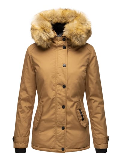 Navahoo Dames Winterjas Laura – Warm, Stijlvol & Met Afneembare Bontkraag