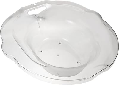 Zitbad Toilet - Bidet Kom - Postoperatieve Zorg - Ergonomisch Ontwerp - 39x39x10 cm - Grijs