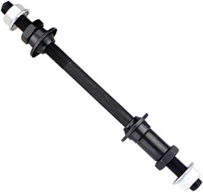 Fiets Achteras - Verlengde As - Fiets Reparatie - Stalen Constructie - 240mm - Zwart