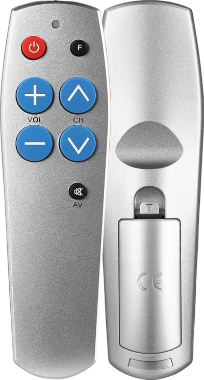 Grote Knop Afstandsbediening - Eenvoudige Bediening - TV Zenders Zappen - Universeel Inzetbaar - 9.9 x 4.8 cm