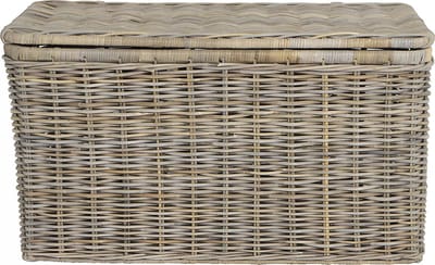 Vente-unique Opbergruimte van kubu TIMGAD - L100 x D55 x H55 cm - Natuurlijk Grijs