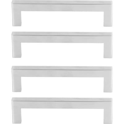 Lot de 4 poignées d'armoire en acier inoxydable 201 pour portes de placard, meubles, bureau, tiroirs Type 2