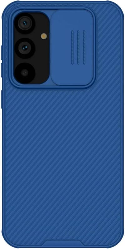 Nillkin CamShield Hoesje Geschikt voor Samsung Galaxy S23 FE - Back Cover met Camera Slider Blauw