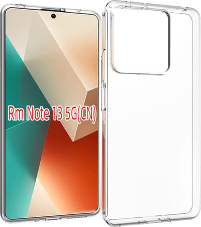 MobyDefend Hoesje - Geschikt voor Xiaomi Redmi Note 13 5G - Transparante TPU Backcover - Volledig Doorzichtig
