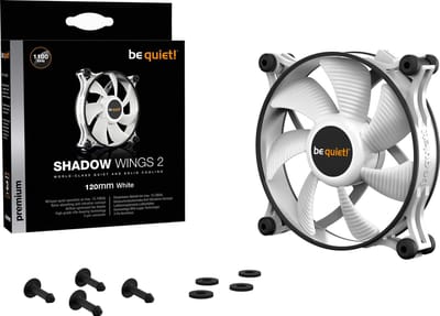 Be Quiet! - Shadow Wings 2 - Case Fan - 120mm - Wit