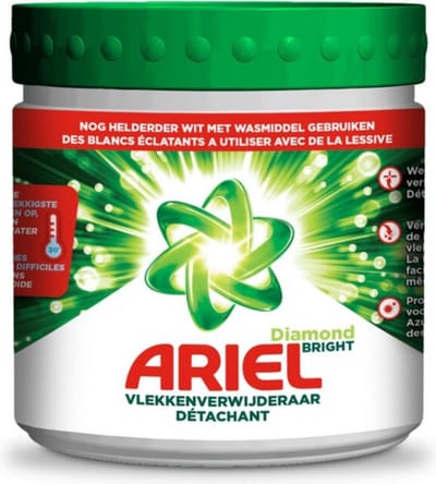 Ariel Diamond Bright - Vlekverwijderaar Poeder - Witte Was - 30 Wasbeurten