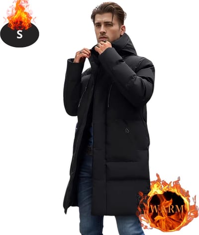Livano Winterjas - Parka - Heren - Winter - Jas - Volwassen - Stijlvol - Zwart - S