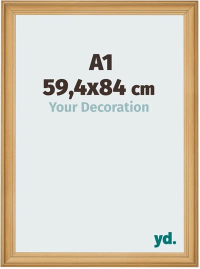 Your Decoration - Fotolijst A1 59,4x84 cm - MDF - Dennen Houtnerf - Lazio