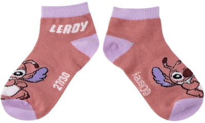 Disney Stitch Sokken 7 Paar – Kindersokken Meisjes – Enkelsokken – Multicolor