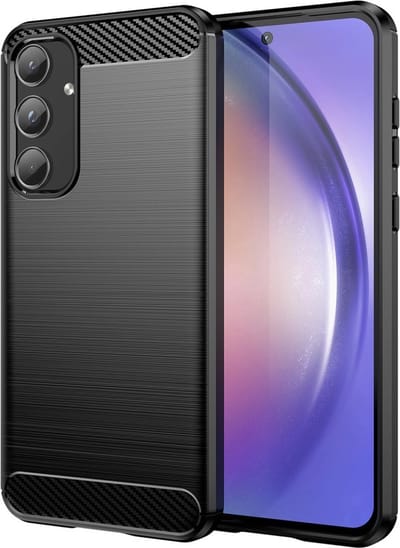 Coverup Hoesje - Geschikt voor Samsung Galaxy A55 Hoesje - Coverup Armor Brushed TPU Back Cover - Zwart