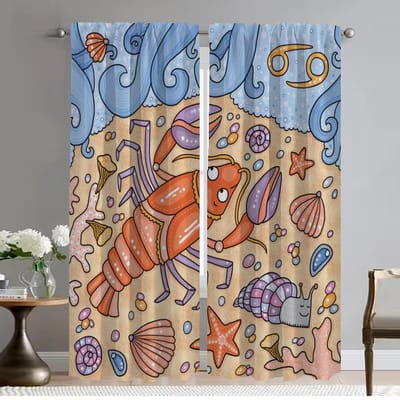 Kawaii Kat Halloween Decoratie Verduisteringsgordijn voor Kamer 2 Panelen Shades Scheidingswand Moderne Woonkamer Gordijnen Tule voor Slaapkamer W50xH70cmx2pcs-CL brown