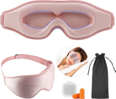 Ergonomisch 3D Slaapmasker - Zacht Oogmasker voor Volledige Duisternis en Comfort