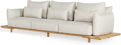 Bora 3-zits loungebank naturel gravel SUNS