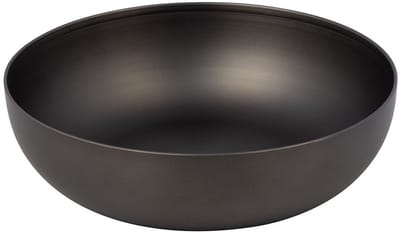 ROYAL - Roestvrijstalen voerbakje - Zwart, zilver en goudbrons