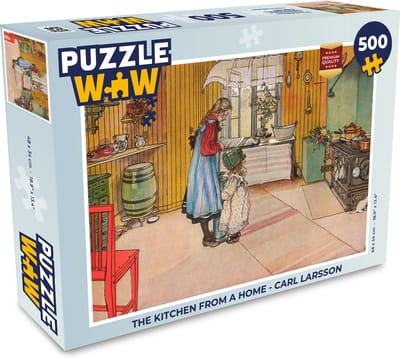 Puzzel The kitchen from a home - Carl Larsson - Legpuzzel - Puzzel 500 stukjes