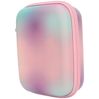 Harde koffer voor instant camera met soepele rits EVA waterdichte universele draagkoffer voor instant camera gray