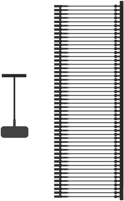 Hechtdraden Etiketteerpistool - Kunststof draden - Producten Prijslabelen - Universeel Toepasbaar - 5000 stuks 25mm - Zwart