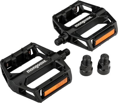 Fiets pedalen - Aluminium pedalen - Mountainbiken - Inclusief adapters - Standaard maat - Zwart
