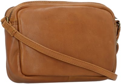 GREENBURRY Leren schoudertas Colombiana RV Shoulderbag 2 Zip Black zwart