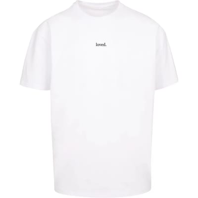 Merchcode - Love Heavy Oversized Heren T-shirt - XS - Wit