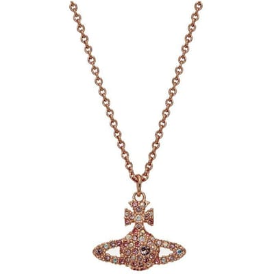 Vivienne Westwood Grace Pendentif Entièrement Strassé Collier en Laiton Collier Femme 6302009202G253G253 Box
