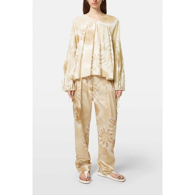 Scotch & Soda Printed Crinkle Top House Of Mirrors Pink Taglia: 34 | Magliette intime Outlet | Donna | Rosa