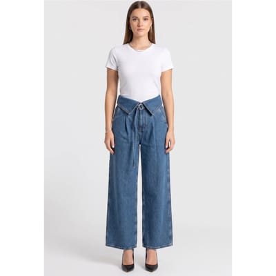 & Other Stories S3 Aura Cut Blue Taglia: 34 | Pantaloni larghi Outlet | Donna | Blu
