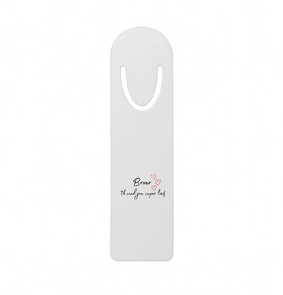 Hacebo® - broer ik vind jou super lief metalen boekenlegger - Broer - de liefste broer - verjaardag - cadeautje voor broer - broer artikelen - kado - geschenk Bladwijzer boekenleggers - 12.7 cm x 3.2cm