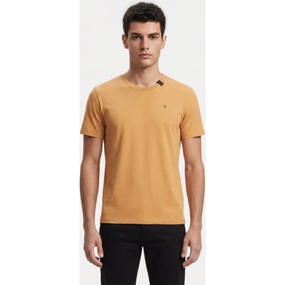 No Excess T-shirt Crewneck Solid Basic Yellow Size: XXL | Basic T-Shirts Outlet | Heren | Geel