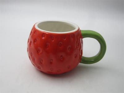 HomeBound by KY | Beker aardbei | 12,5x9x7cm | mok/beker aardbei