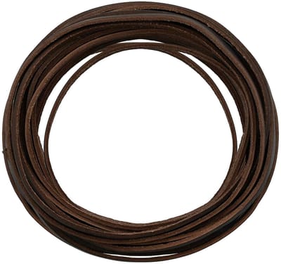 vidaXL - Leren - riem - 1 - Donkerbruin - 1000 - x - 0,4 - cm - Leer