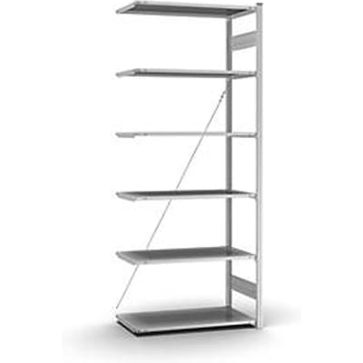 Insteekstelling Orion Plus - aanbouwsectie- L 1000 x D 500 x H 2500 mm - 6 legborden - draagvermogen per legbord 125 kg - verzinkt