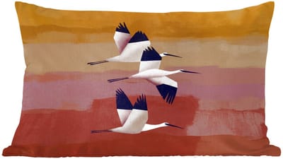 Sierkussens - Kussentjes Woonkamer - 60x40 cm - Vogels - Snavel - Abstract