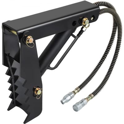 VEVOR hydraulische duimgrijper voor graafmachines, 45,72 mm dik, 1,27 cm, robuuste boomstamgrijper, zwarte stalen duimbevestiging met hydraulische cilinder, mechanische hydraulische grijper voor graafmachines/graafmachines