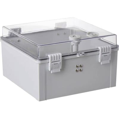TRU COMPONENTS TC-PSC-30x30x18 Schakelkast 300 x 300 x 180 ABS, Polycarbonaat Lichtgrijs 1 stuk(s)