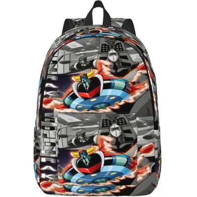 Custom UFO Robot Goldorak G-Grendizers Canvas Rugzak voor Mannen Vrouwen School Studenten Boekentas Anime Mechanische Krijger Tassen