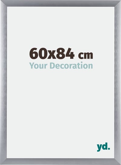 Your Decoration - Fotolijst 60x84 cm - Aluminium - Zilver Geborsteld - Tucson