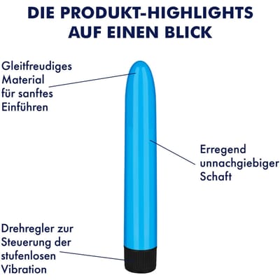 EIS, vibrator, 'krachtige vibrator, 17,5 cm', waterdicht, glad oppervlak, makkelijk verschuifbaar materiaal